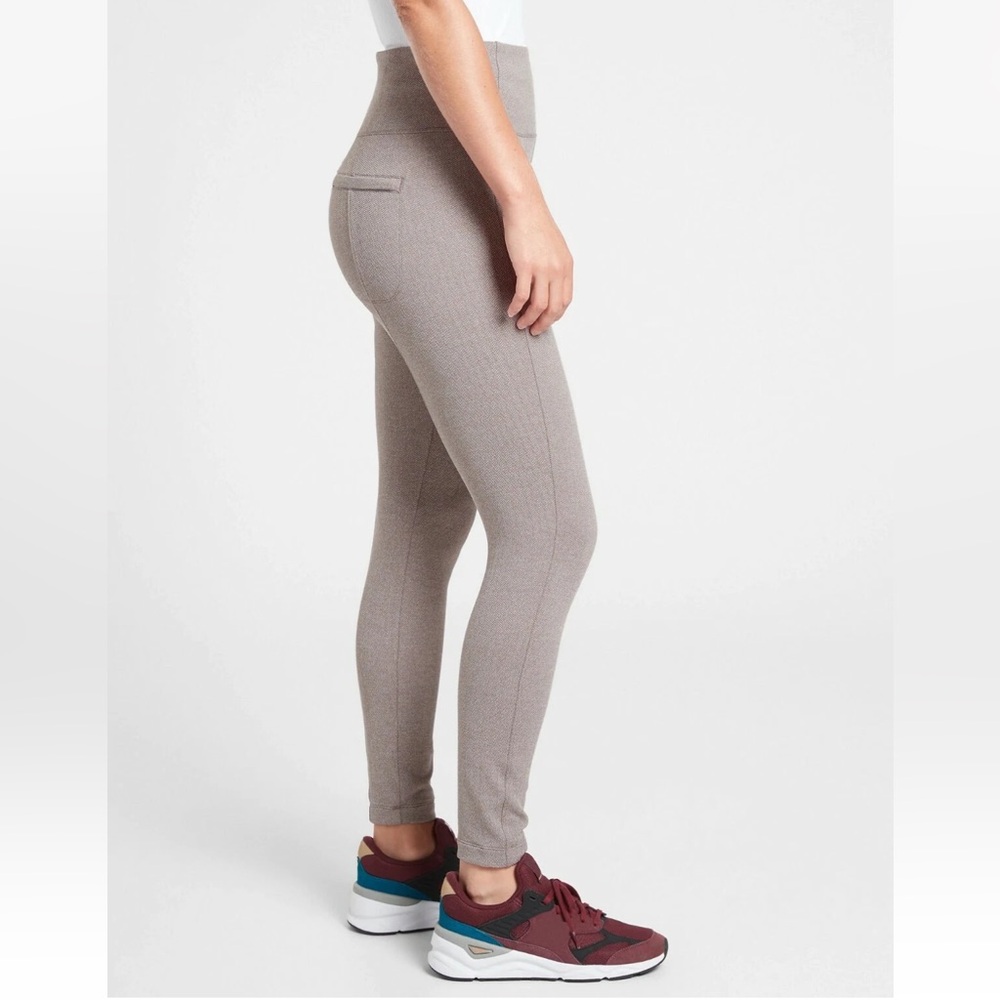Athleta Delancey Herringbone Tights Light Asphalt Size Small